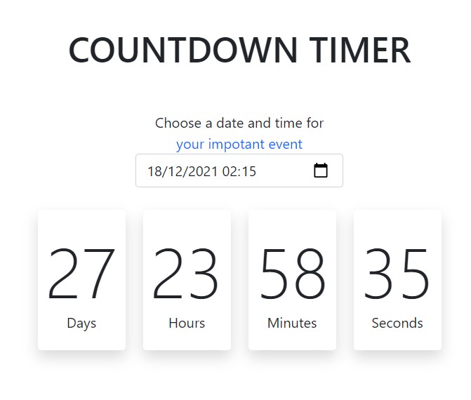 countdown timer